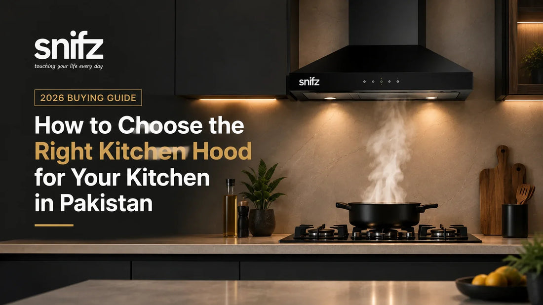 How to choose the right kitchen hood for your kitchen in Pakistan 2026 buying guide by Snifz