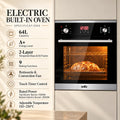 Snifz 6501-AB 64L electric oven with 9 baking functions and convection fan