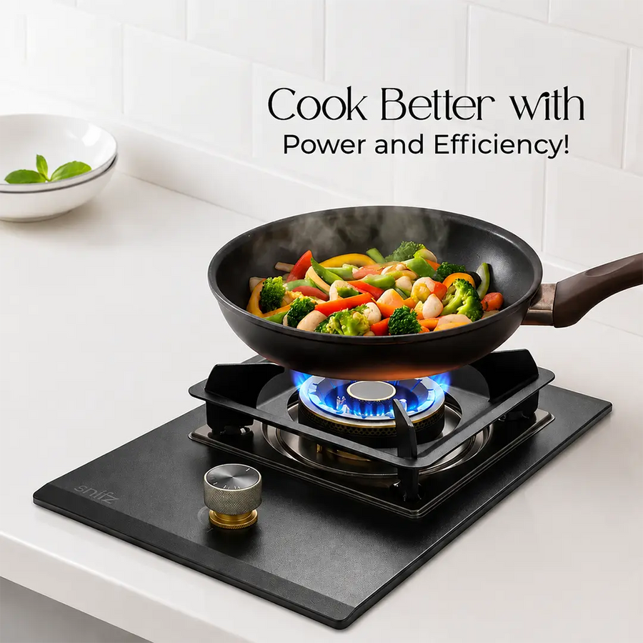 Snifz Built-In Hob SZ-1B-G – Single Burner Glass Top Gas Hob