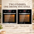 Snifz GE-5808 Gas + Electric Built-in Oven – 2 Finishes