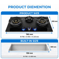 Snifz Smart Twist – 3 Burner Digital Gas Hob