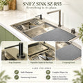 Snifz SZ-R93 Stainless Steel Kitchen Sink with Built-in Faucet